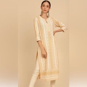 NWT Indian embroidered cotton Kurta SIZE M (SOCH)